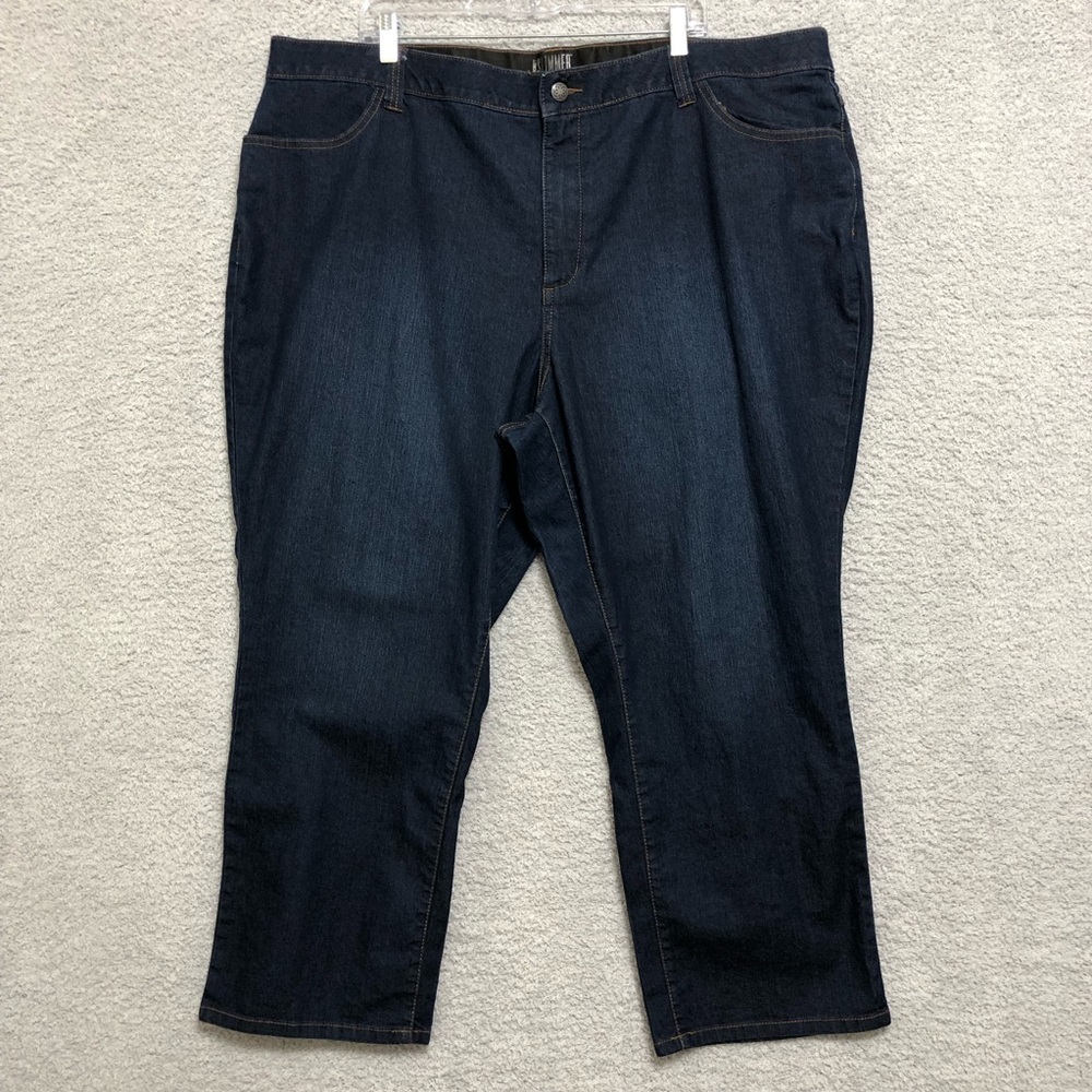 Catherines Secret Slimmer Synergy Dark‎ Wash Jeans Size 26WP Plus